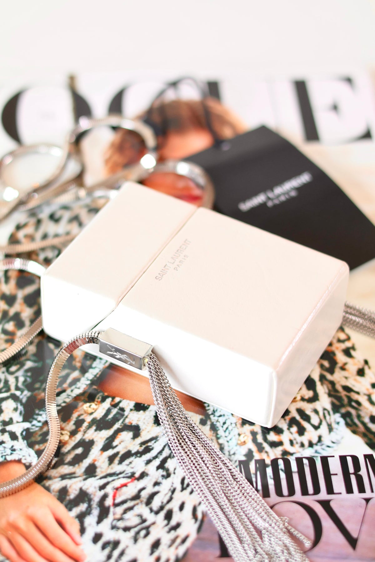 Saint Laurent Smoking Box White