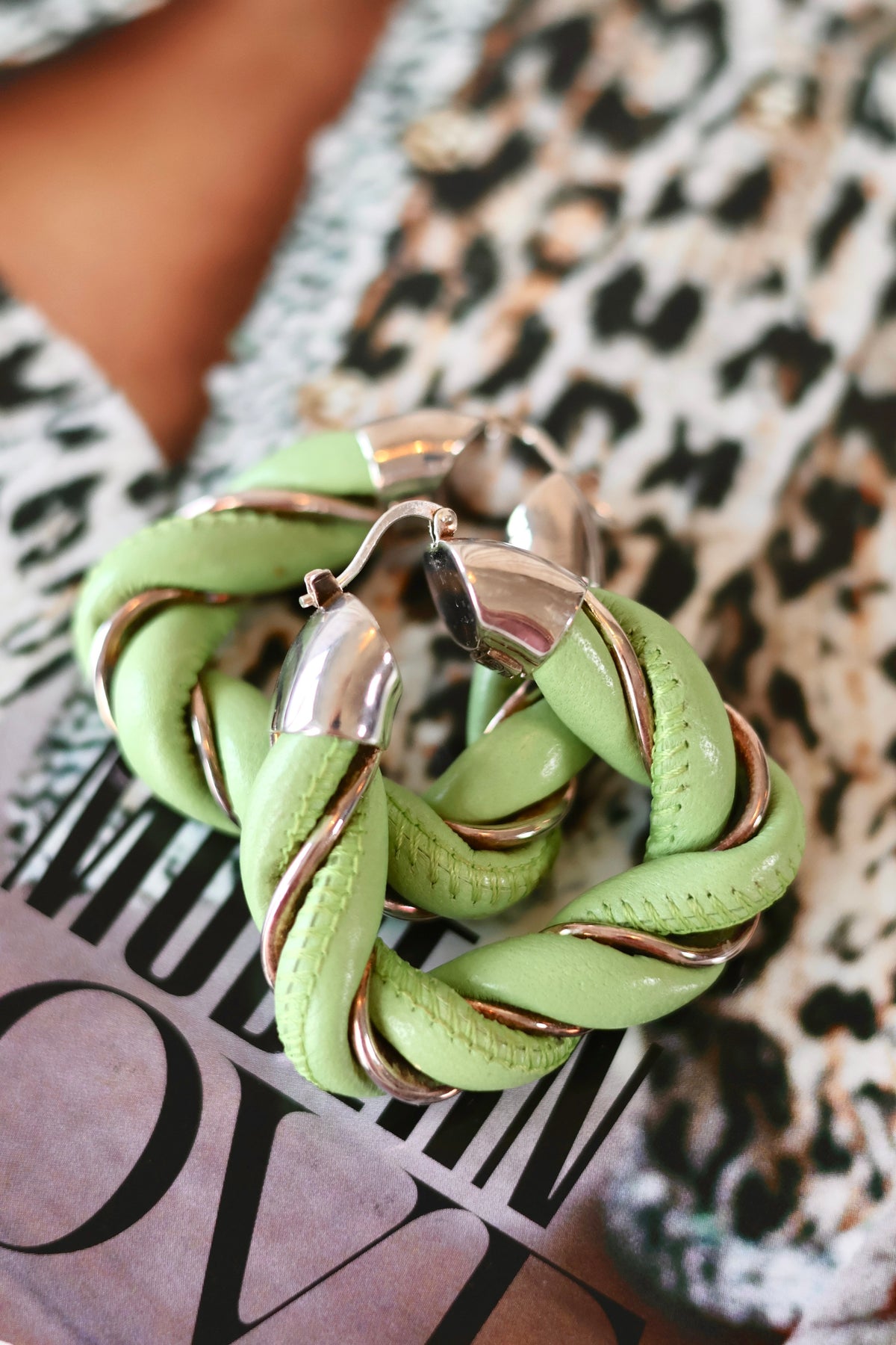 Bottega Veneta Earrings Green