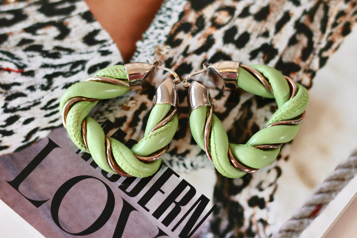 Bottega Veneta Earrings Green