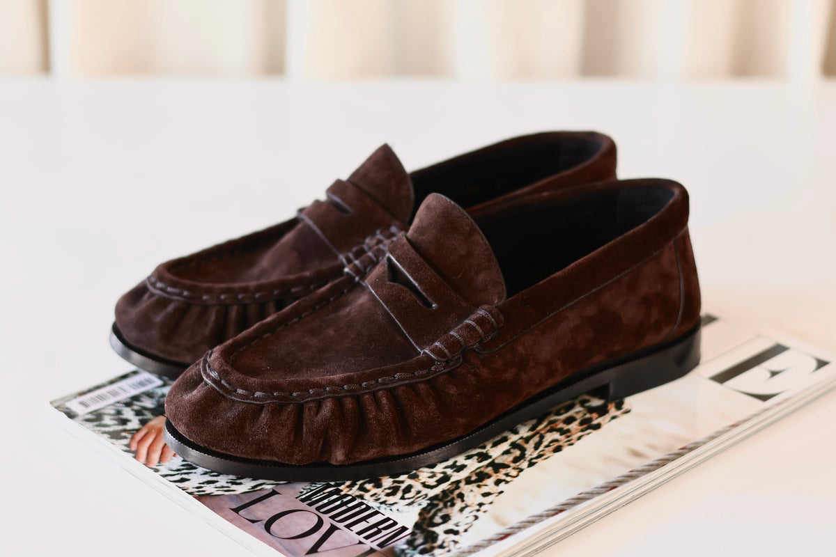 Saint Laurent Suede Loafers