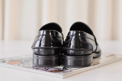 Prada Loafers Black Box Leather