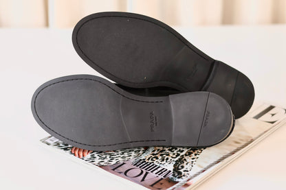 Prada Loafers Black Box Leather