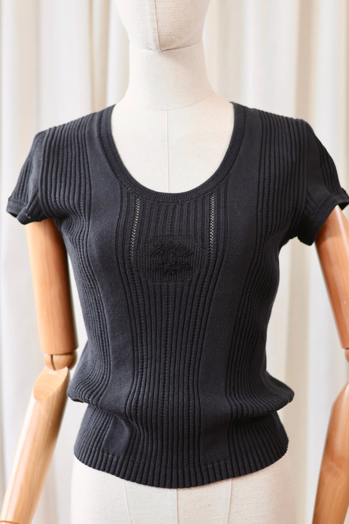Chanel CC T-shirt Black