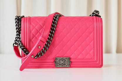 Chanel Boy Bag Large Pink