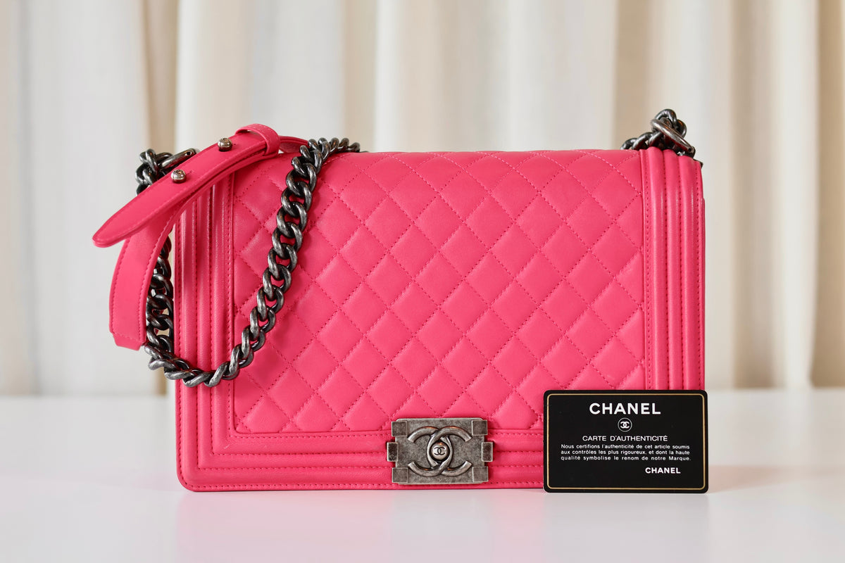 Chanel Boy Bag Large Pink