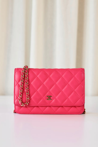 Chanel Classic Wallet On Chain Pink