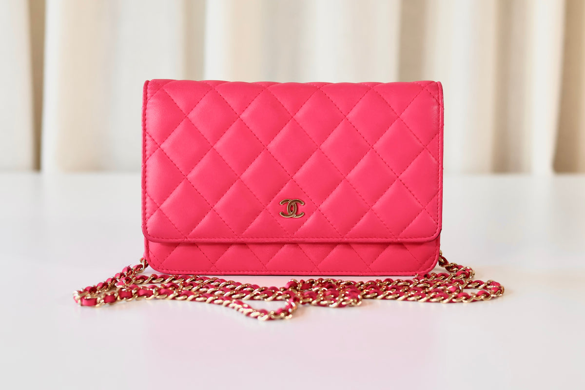 Chanel Classic Wallet On Chain Pink