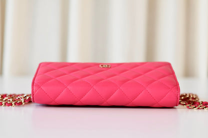 Chanel Classic Wallet On Chain Pink