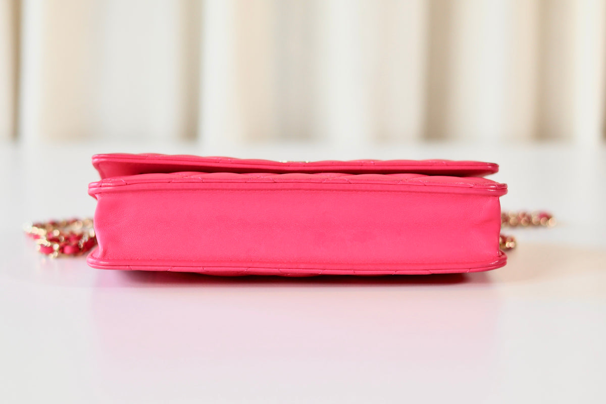 Chanel Classic Wallet On Chain Pink