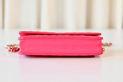 Chanel Classic Wallet On Chain Pink