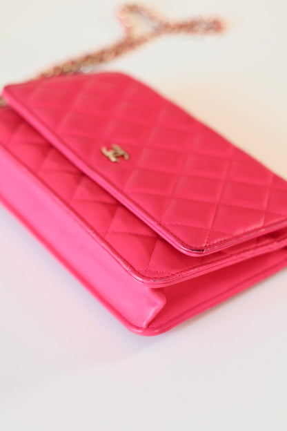Chanel Classic Wallet On Chain Pink