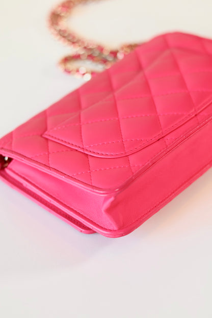 Chanel Classic Wallet On Chain Pink