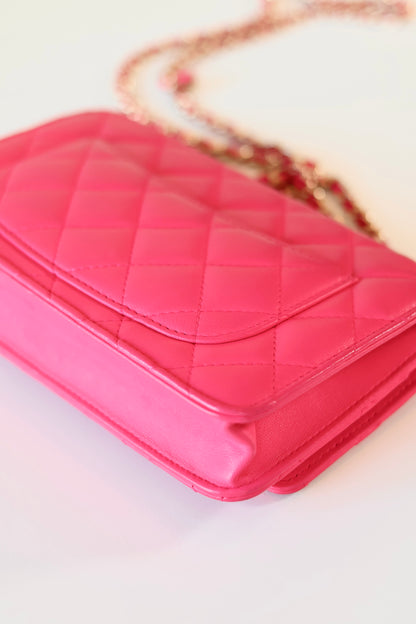 Chanel Classic Wallet On Chain Pink