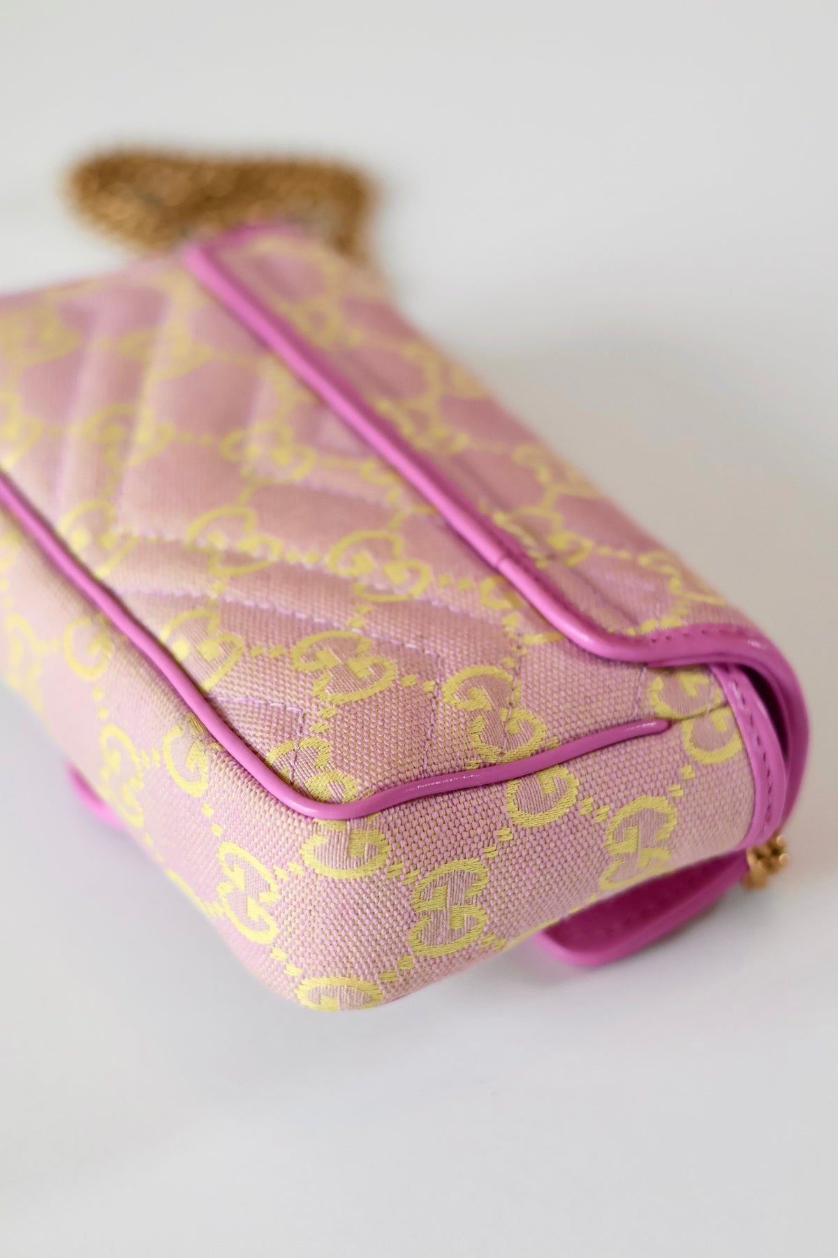 Gucci Mini GG Marmont Pink - Yellow