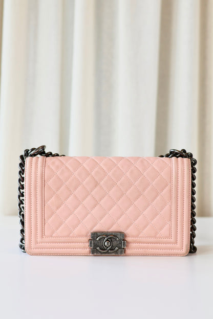 Chanel Boy Bag Medium Light Pink