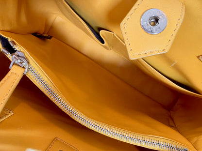 Fendi Elite Phyton Yellow shoulder bag