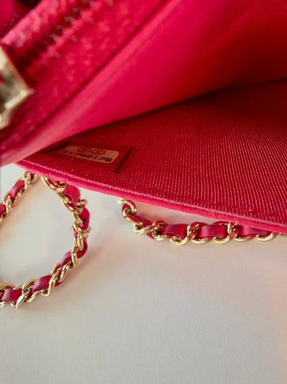 Chanel Classic Wallet On Chain Pink