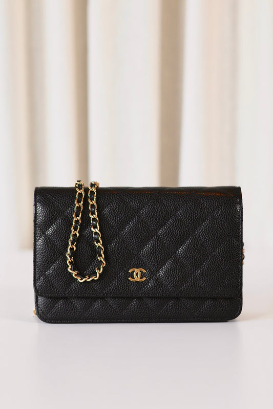 Chanel Classic Wallet On Chain Black
