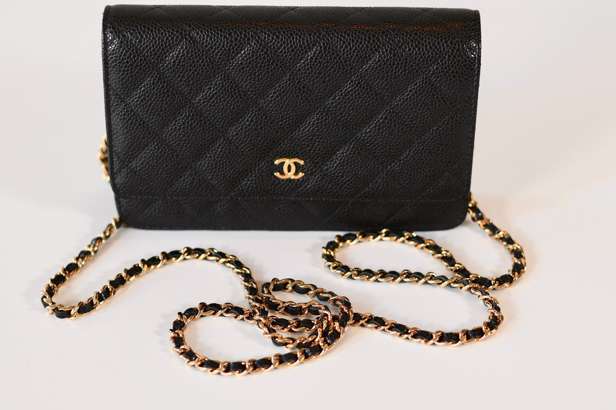 Chanel Classic Wallet On Chain Black