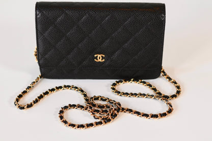 Chanel Classic Wallet On Chain Black