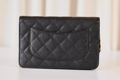 Chanel Classic Wallet On Chain Black