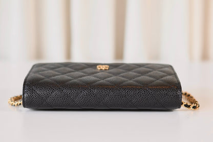Chanel Classic Wallet On Chain Black