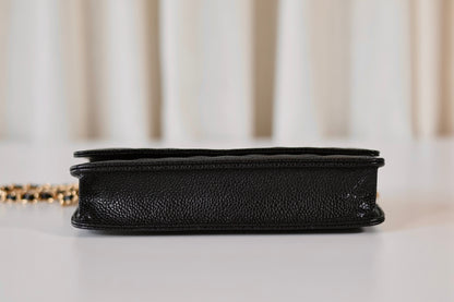 Chanel Classic Wallet On Chain Black