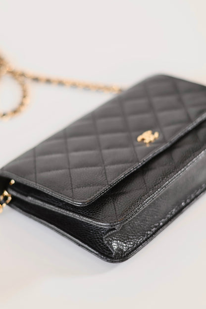 Chanel Classic Wallet On Chain Black