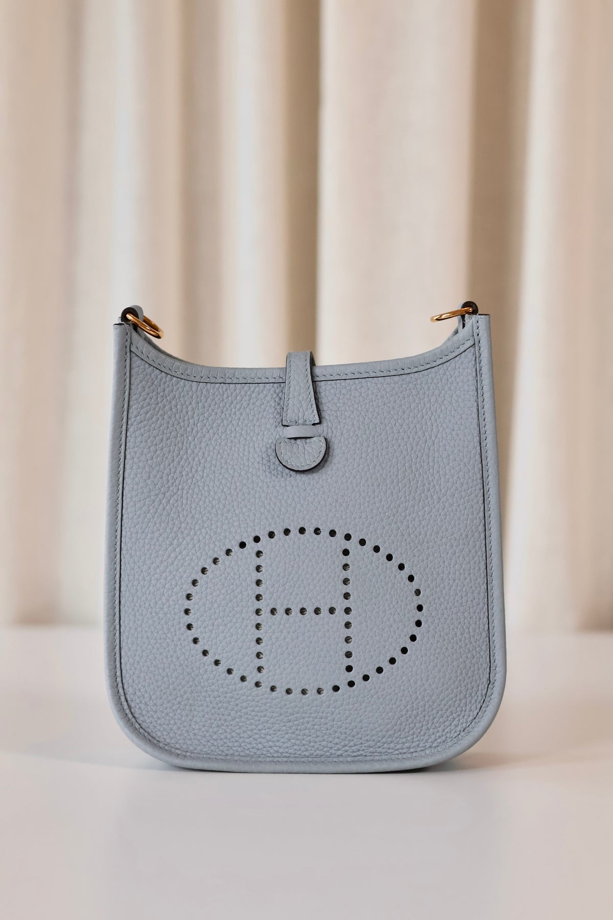 Hermès Evelyne 16 Bleu lin - Gris Perle