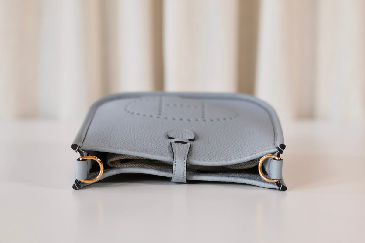Hermès Evelyne 16 Bleu lin - Gris Perle