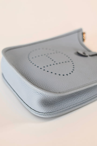 Hermès Evelyne 16 Bleu lin - Gris Perle
