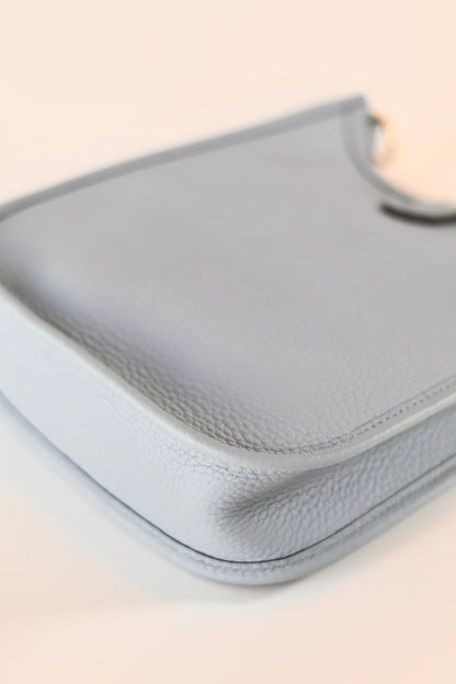 Hermès Evelyne 16 Bleu lin - Gris Perle