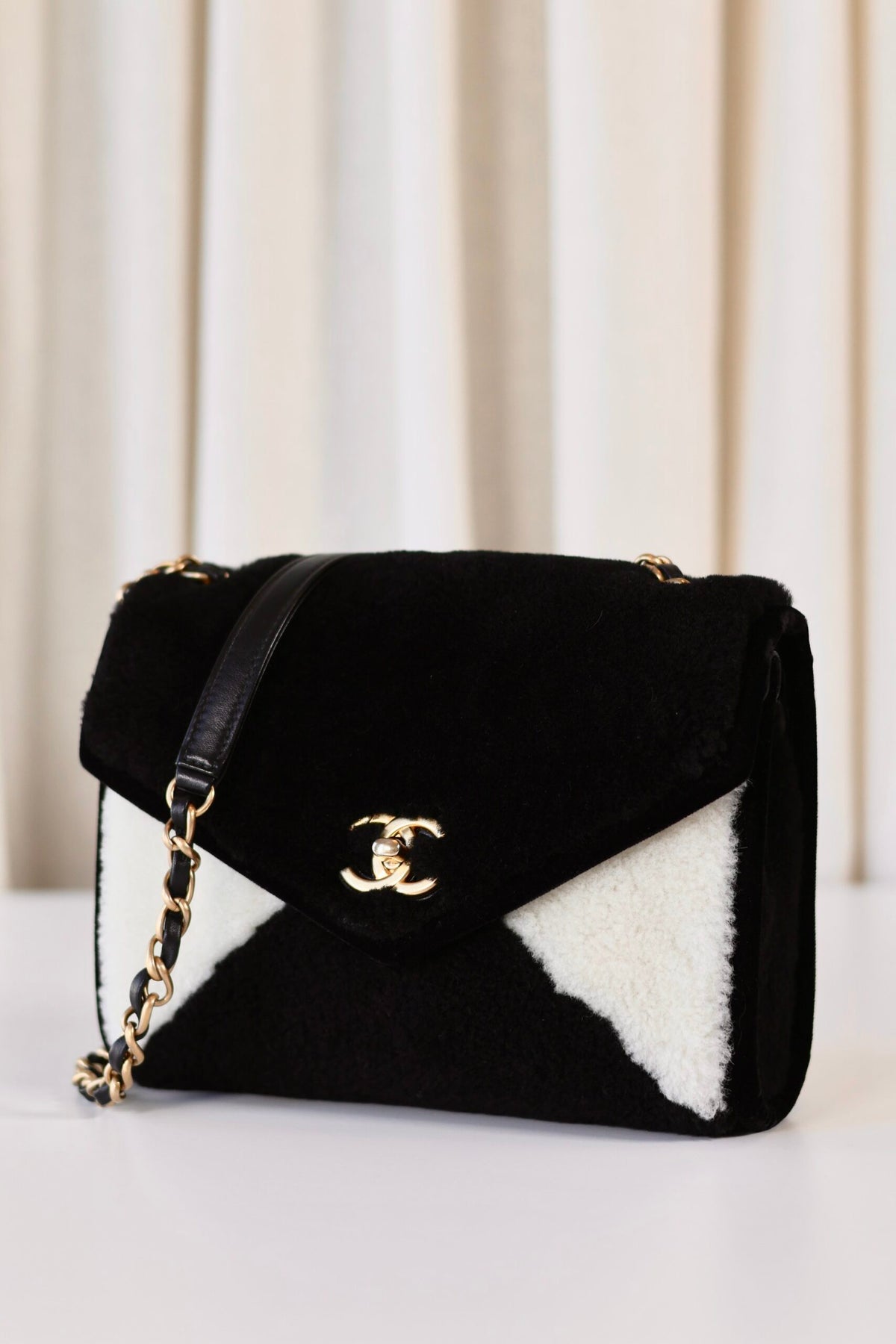 Chanel Small Envelope Flap Bag shearling