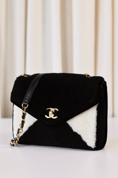 Chanel Small Envelope Flap Bag shearling