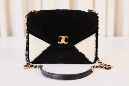 Chanel Small Envelope Flap Bag shearling