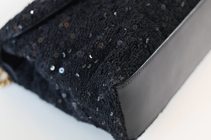 Saint Laurent Loulou small black sequin