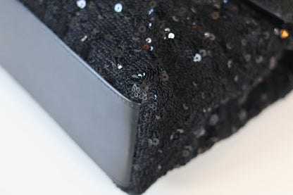 Saint Laurent Loulou small black sequin