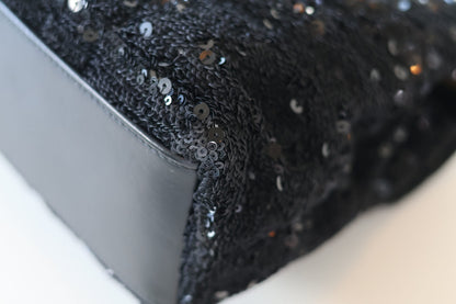 Saint Laurent Loulou small black sequin
