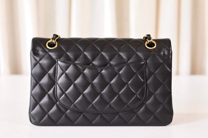 Chanel classic medium double flap bag black
