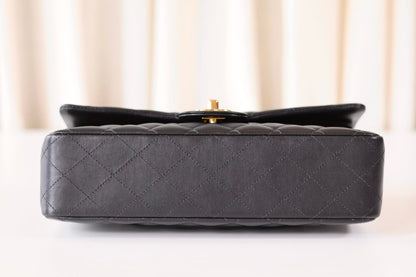 Chanel classic medium double flap bag black
