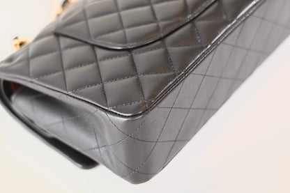 Chanel classic medium double flap bag black