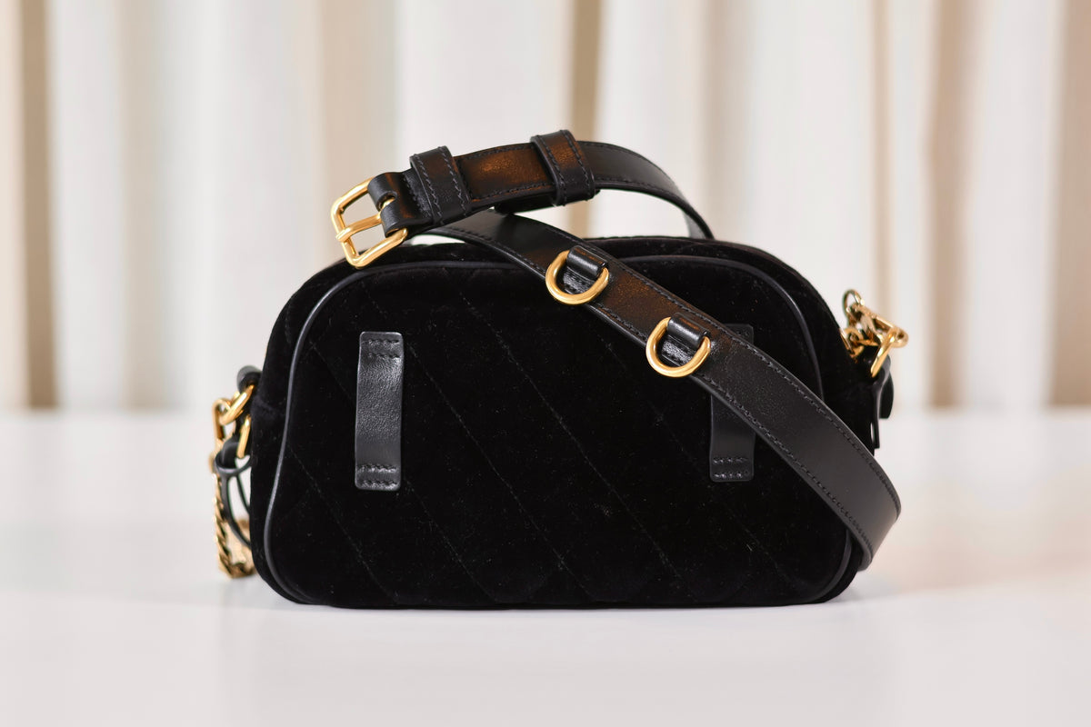 Prada Velvet Crossbody Black