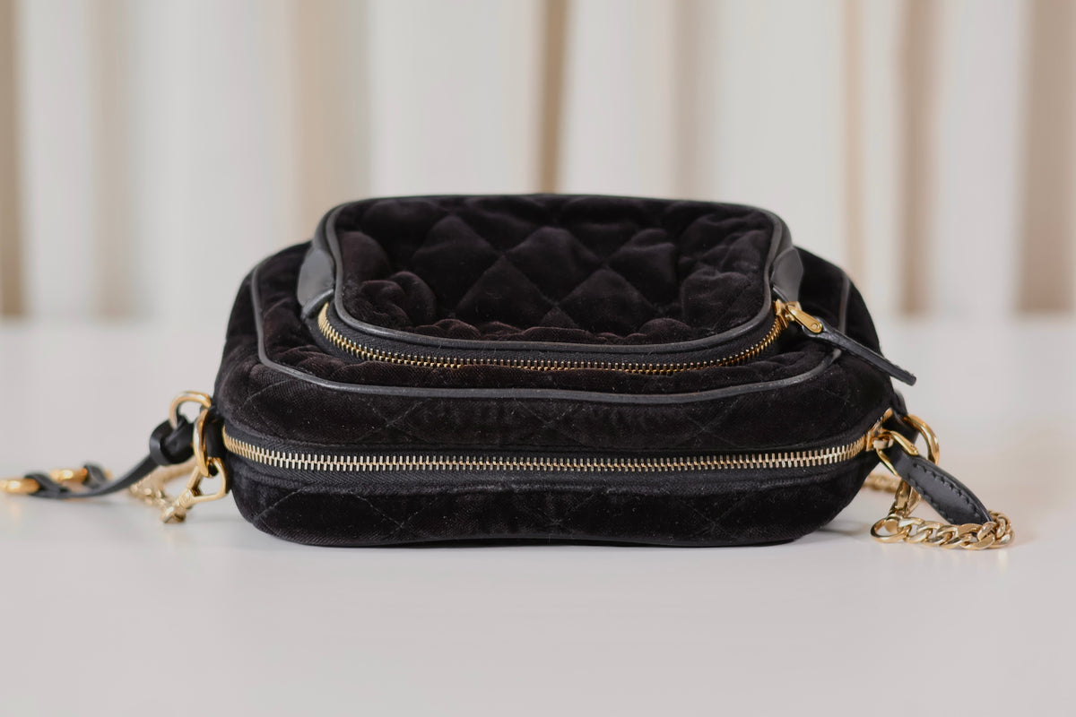 Prada Velvet Crossbody Black