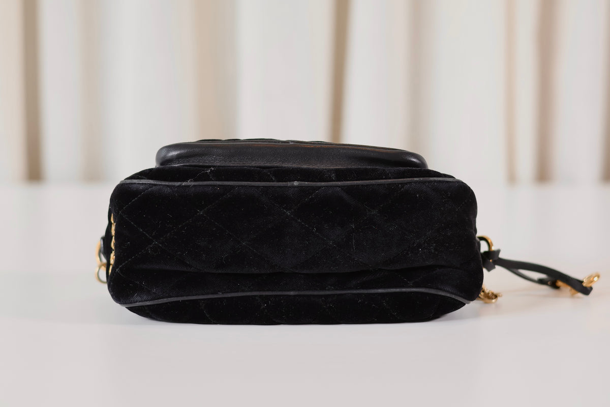 Prada Velvet Crossbody Black