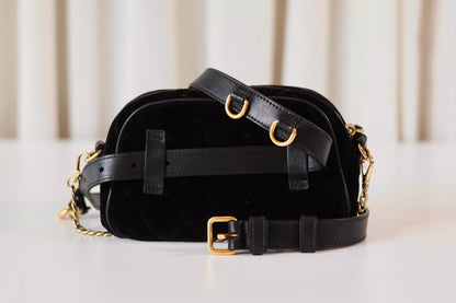 Prada Velvet Crossbody Black