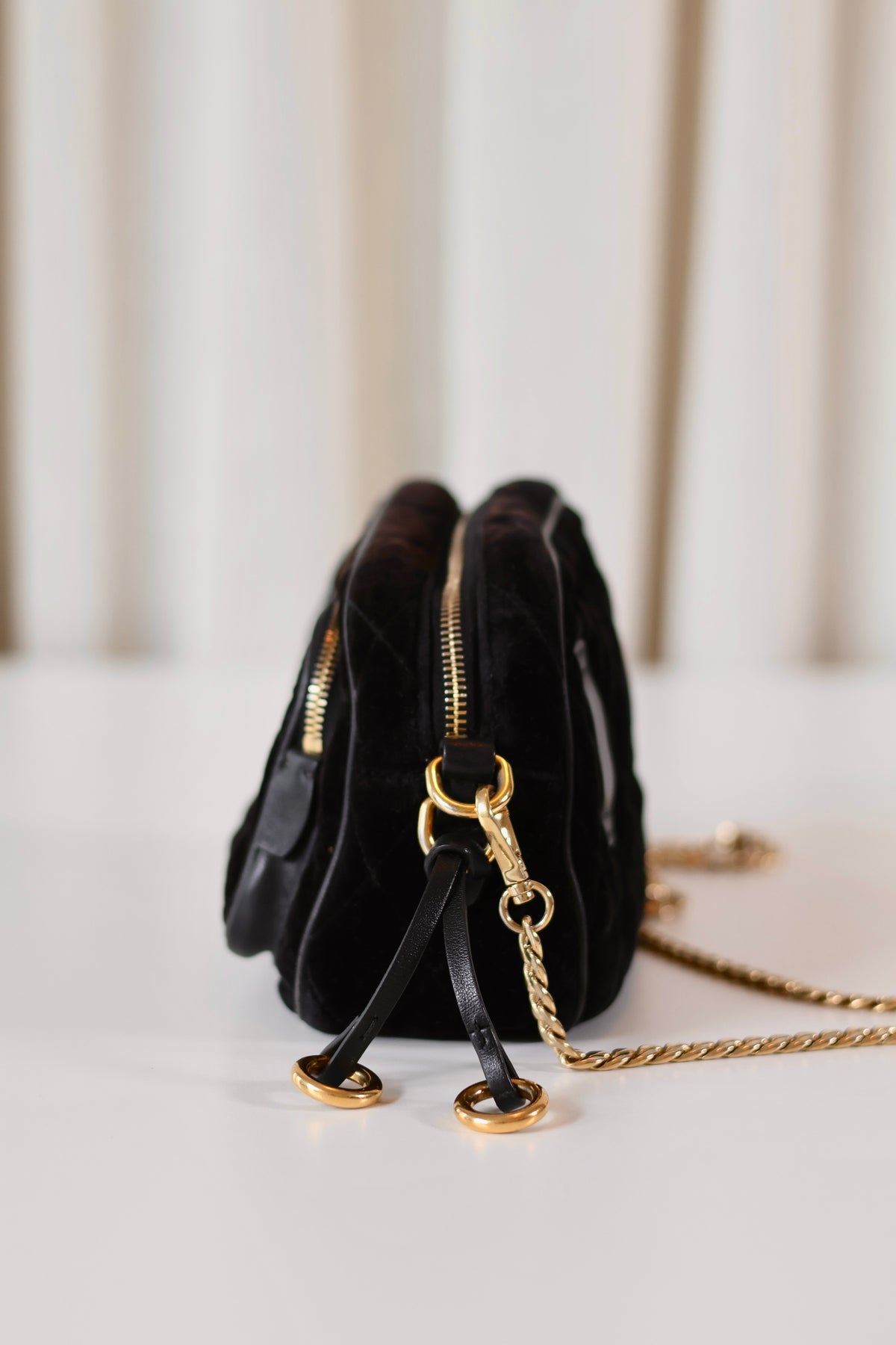 Prada Velvet Crossbody Black