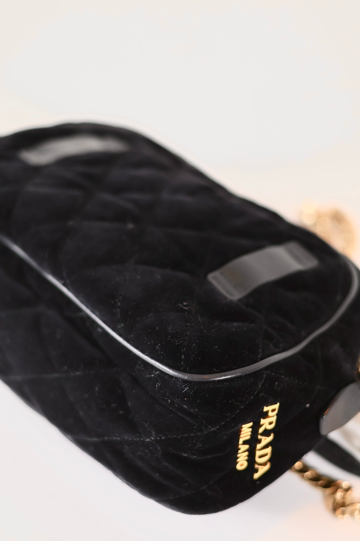 Prada Velvet Crossbody Black