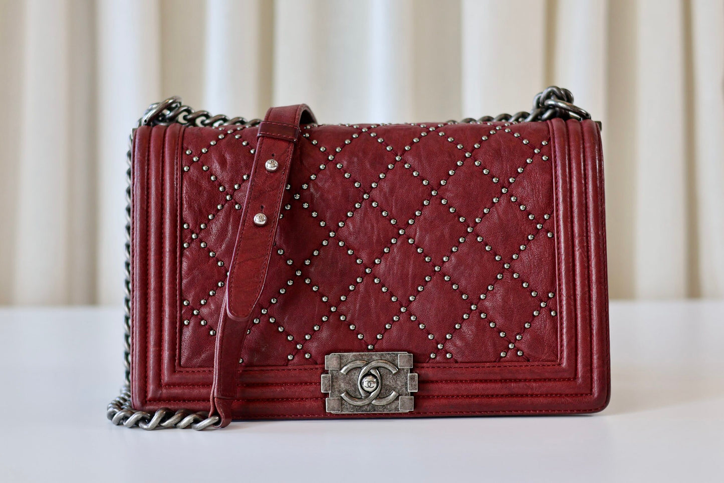 Chanel boy bag studs