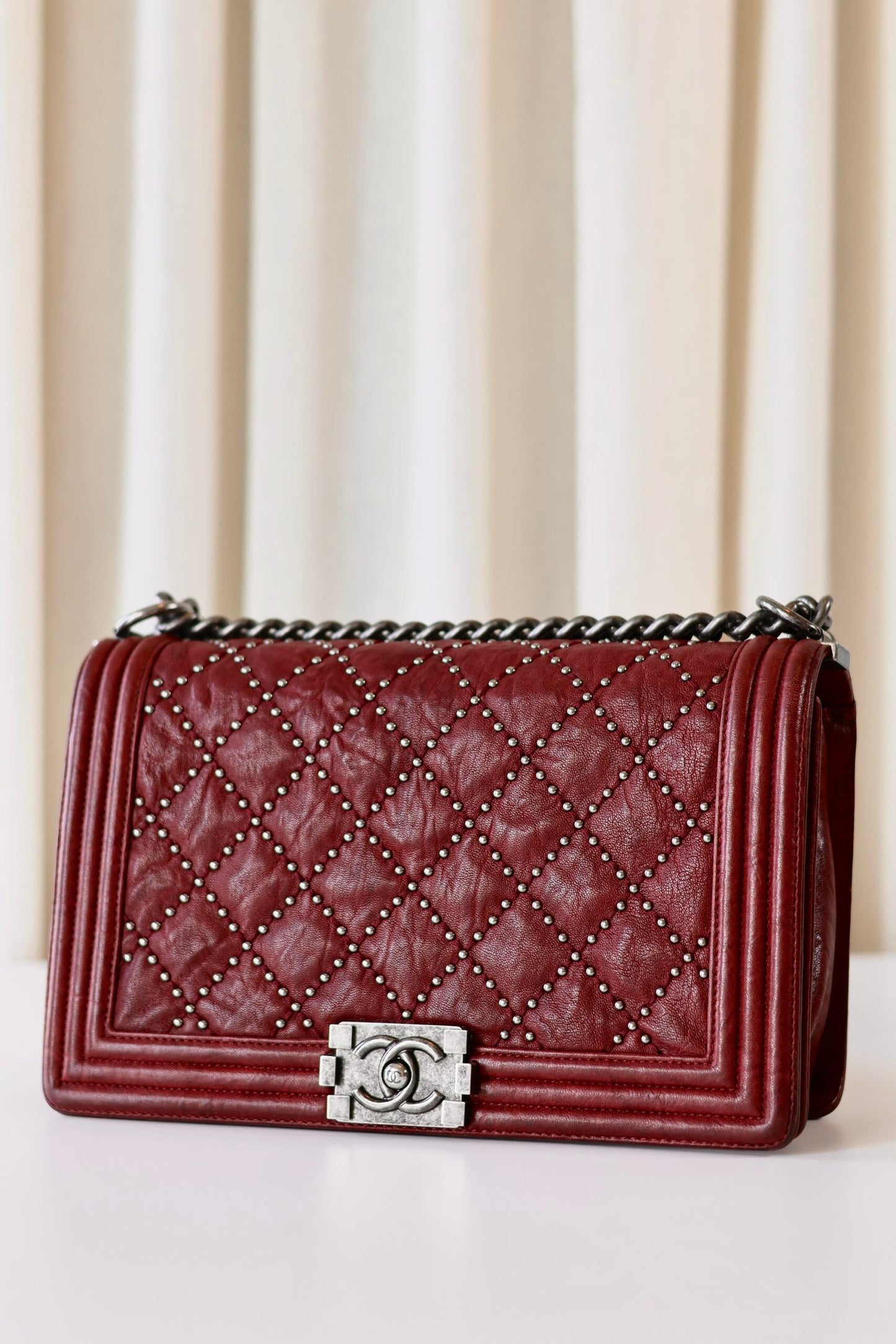 Chanel boy bag studs