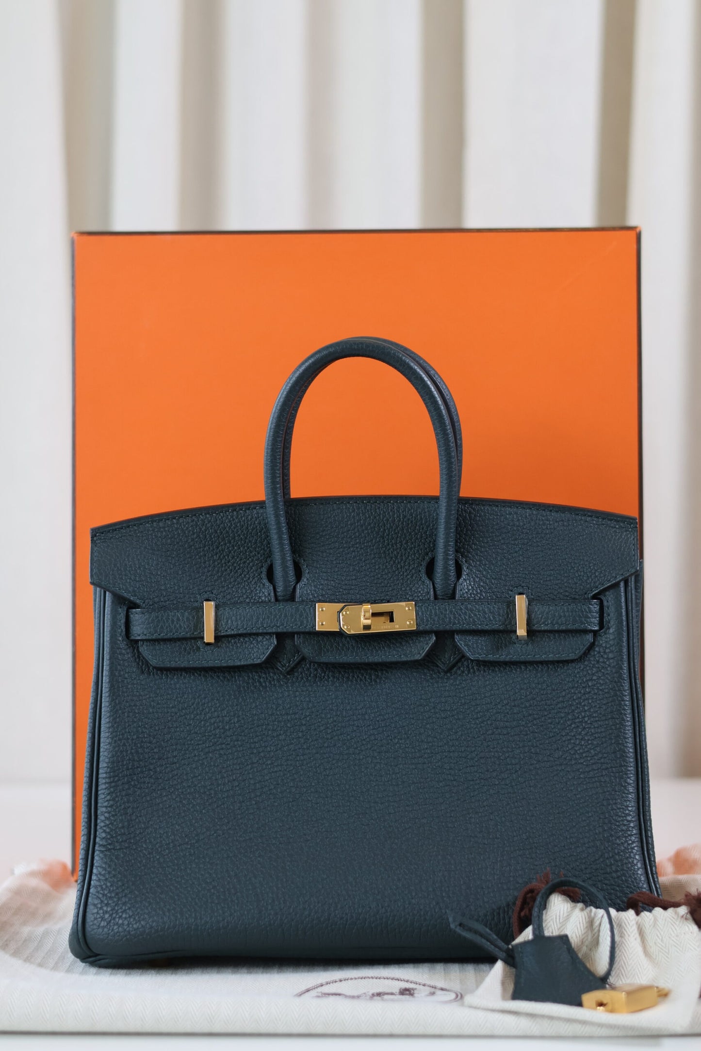 Hermes Birkin 25 Vert Cypres
